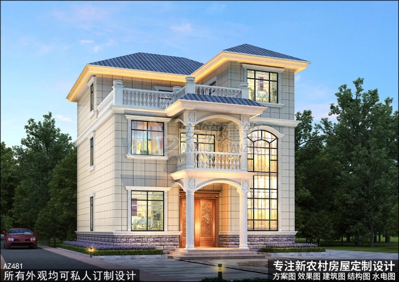10款新中式二层别墅，连外国人都惊艳，这才是中国农村该建的房�?(10).jpg