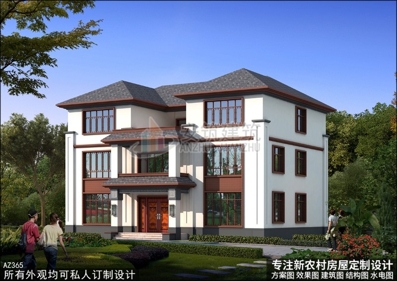10款新中式二层别墅，连外国人都惊艳，这才是中国农村该建的房�?(4).jpg
