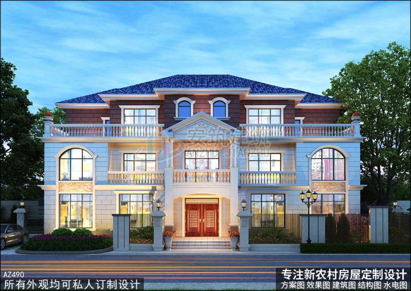 10款新中式二层别墅，连外国人都惊艳，这才是中国农村该建的房�?(2).jpg